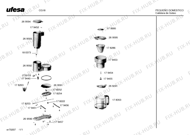 Схема №1 CG18 с изображением Блок подключения для кофеварки (кофемашины) Bosch 00179451