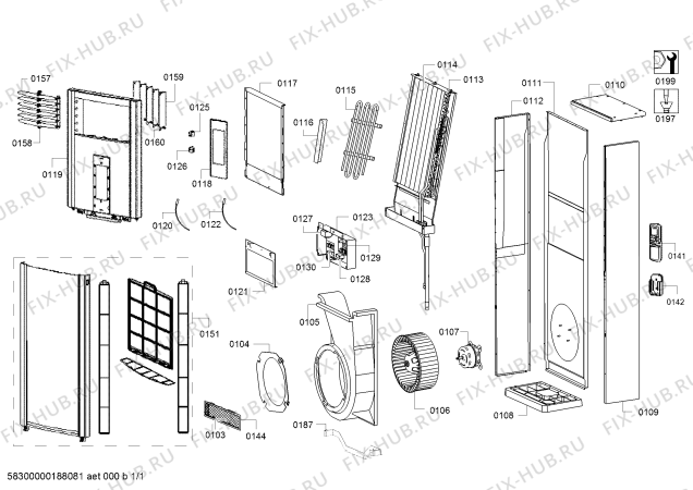 Схема №1 S1ZMI48006 48001 BTU IC UNITE с изображением Кабель для кондиционера Siemens 12019572