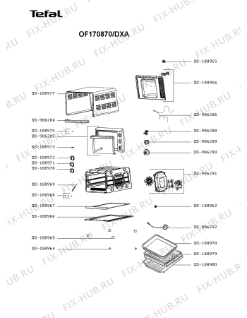 Схема №1 OX1708CO/DXA с изображением Другое для плиты (духовки) Seb SS-188979