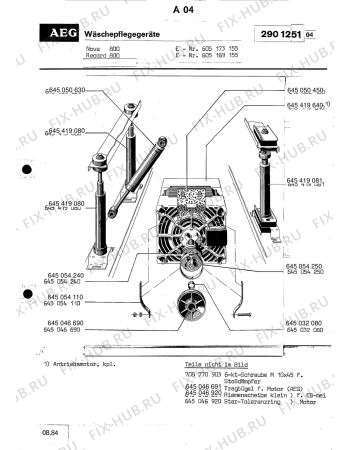 Взрыв-схема посудомоечной машины Aeg LAV530 - Схема узла Section3