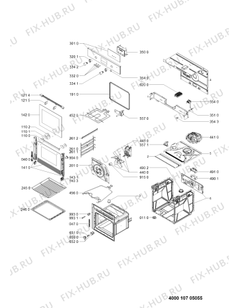 Схема №1 BMCK 7203/IN с изображением Панель для плиты (духовки) Whirlpool 481010492586