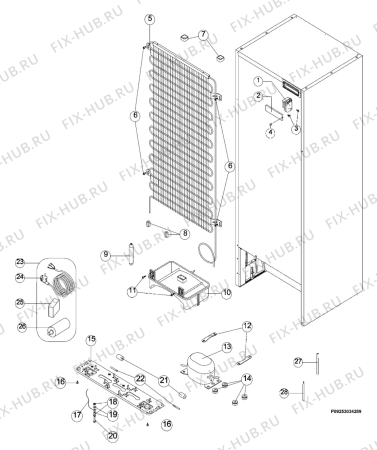 Взрыв-схема холодильника Aeg Electrolux S75441DT - Схема узла Section 4