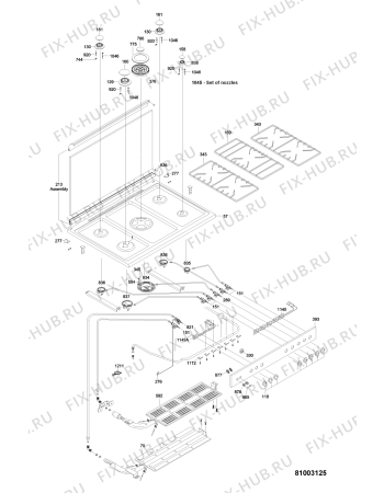 Схема №3 AGG 912 S с изображением Решетка на поверхность для духового шкафа Whirlpool 482000002895