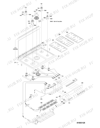 Схема №3 AGG 912 S с изображением Клавиша для электропечи Whirlpool 482000002879