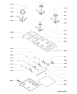 Схема №1 AKL758/NB с изображением Перекрытие для плиты (духовки) Whirlpool 481231028105