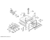 Схема №4 HE1BY55 с изображением Стеклянная полка для электропечи Bosch 00661823