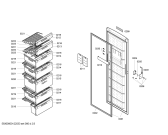 Схема №3 GSV30V31FF с изображением Дверь для холодильной камеры Bosch 00245454