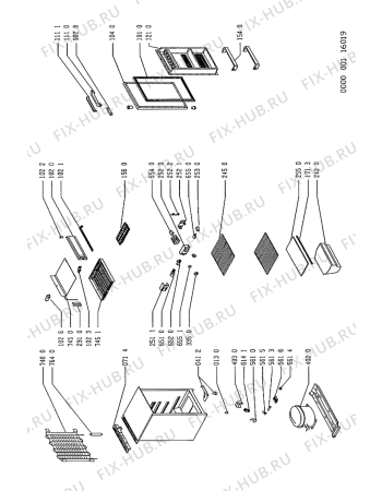 Схема №2 RC 2276/G/BS с изображением Холдер для холодильника Whirlpool 481941879217