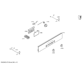 Схема №5 HBA23B261E Horno bosch indpnd.multf.negr.reloj cif с изображением Передняя часть корпуса для плиты (духовки) Bosch 00673101