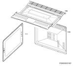Схема №5 BC2101001M с изображением Панель для плиты (духовки) Aeg 3578808366
