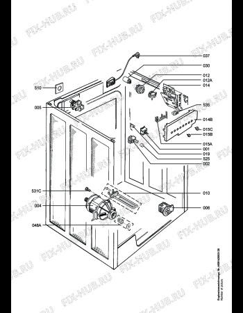 Взрыв-схема стиральной машины Electrolux EW1080F - Схема узла Electrical equipment 268