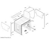 Схема №6 VVD64N03EU с изображением Рамка для посудомоечной машины Bosch 00706439