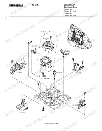 Схема №18 FA164R4 с изображением Инструкция по эксплуатации для телевизора Siemens 00530851