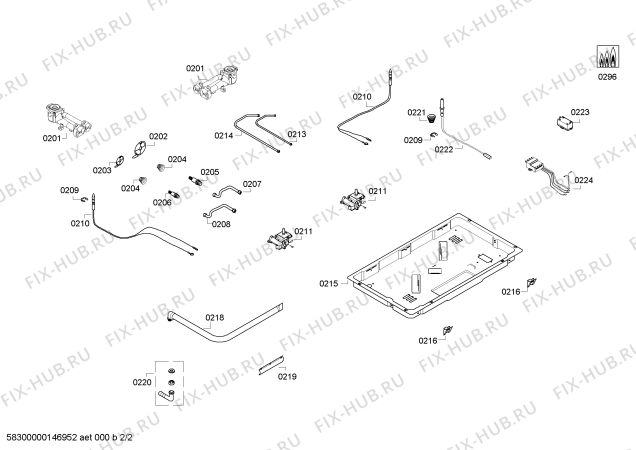 Схема №2 PBD7231MP с изображением Варочная панель для плиты (духовки) Bosch 00246218