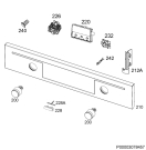 Схема №1 BP3203171M с изображением Панель для духового шкафа Aeg 3578807152