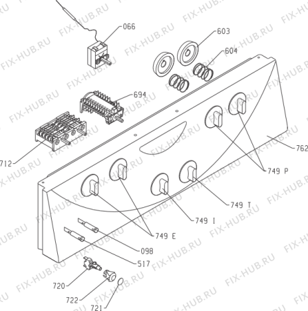 Схема №1 K273W (164872, K51C2-12VD) с изображением Панель для электропечи Gorenje 639120