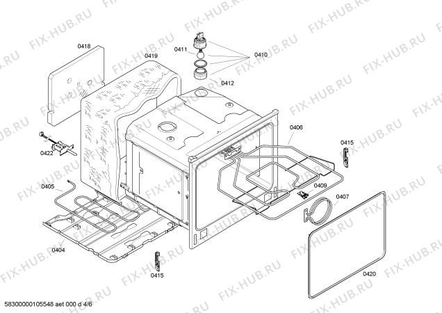 Схема №6 CH28870 с изображением Панель управления для плиты (духовки) Bosch 00442195