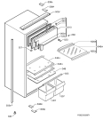 Схема №1 SFE81226ZF с изображением Крышка для холодильной камеры Aeg 2063754036