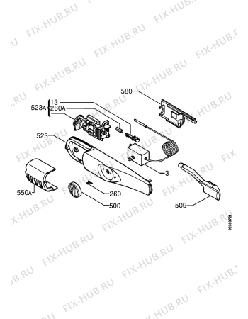 Взрыв-схема холодильника Zanussi ZFC244R - Схема узла Electrical equipment