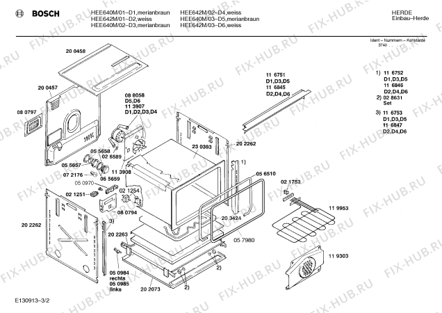 Схема №3 HEE620T с изображением Панель для электропечи Bosch 00270294
