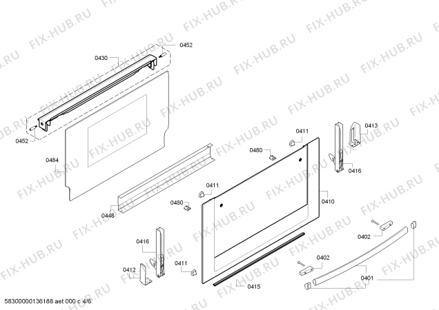 Схема №5 C47D22N0GB с изображением Дисплейный модуль для духового шкафа Bosch 00658051