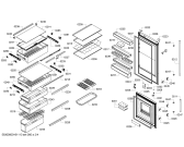 Схема №4 K5890X4RU с изображением Дверь для холодильной камеры Bosch 00247680