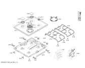 Схема №2 3EFX395B 3G+1W FLAME BA60OVEN с изображением Варочная панель для плиты (духовки) Bosch 00689296