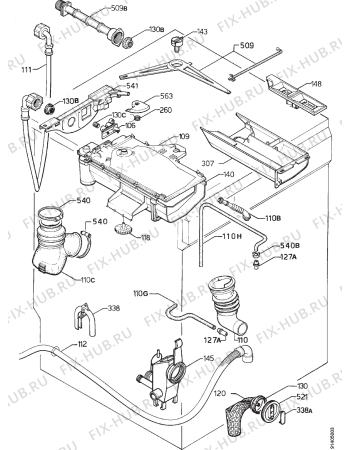 Взрыв-схема стиральной машины Seppelfricke SWA1000 - Схема узла Hydraulic System 272