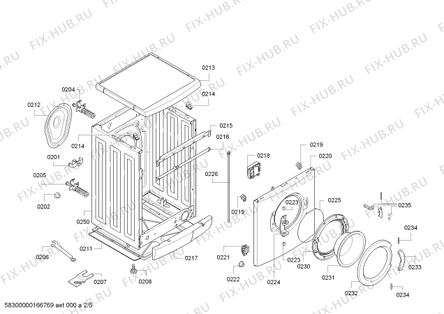 Схема №5 WM10E165ME iQ 300 varioPerfect с изображением Панель управления для стиралки Siemens 00706462