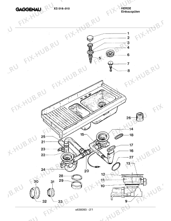 Схема №2 XS016010 с изображением Труба для плиты (духовки) Bosch 00098674
