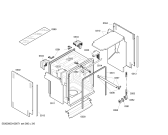 Схема №5 SGU56M25SK с изображением Передняя панель для электропосудомоечной машины Bosch 00442640