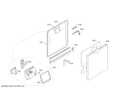 Схема №6 SMS85M42DE Exclusiv с изображением Панель управления для электропосудомоечной машины Bosch 00708224
