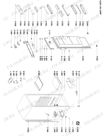 Схема №1 KRA 3460 A++WS с изображением Всякое для холодильника Whirlpool 481010388228