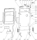 Схема №1 GV60010 (152043, WQP12-9319) с изображением Дверка для посудомоечной машины Gorenje 152757