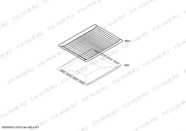 Взрыв-схема плиты (духовки) Bosch HSN121020 Bosch - Схема узла 06