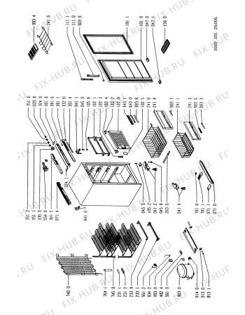 Схема №1 AFB 740 P с изображением Детектор для холодильника Whirlpool 481934938104