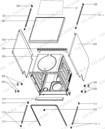 Схема №7 GS64314XS (369311, GORENJE#9) с изображением Ящик (корзина) для посудомойки Gorenje 559008