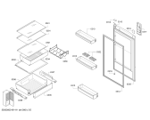Схема №5 KGN36XW21R с изображением Дверь морозильной камеры для холодильника Bosch 00145491