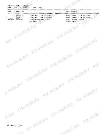 Схема №12 EB845120 с изображением Панель для электропечи Bosch 00290883