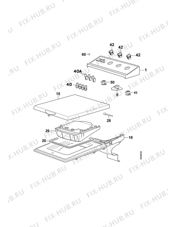 Взрыв-схема стиральной машины Aeg LAV41200 - Схема узла Command panel 037
