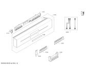 Схема №6 SN45M208SK с изображением Передняя панель для посудомоечной машины Siemens 11006558