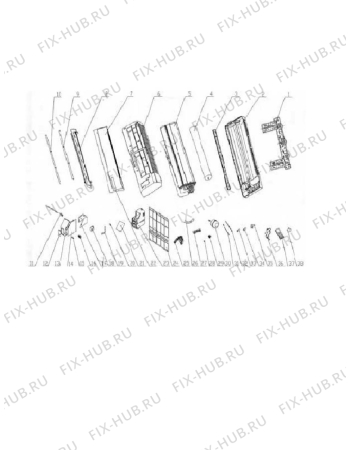 Схема №1 DEIN 53 INU с изображением Моторчик для сплит-системы DELONGHI GR15212001