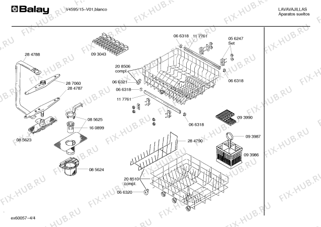 Схема №4 SPIBLA1EE с изображением Переключатель для посудомойки Bosch 00058086