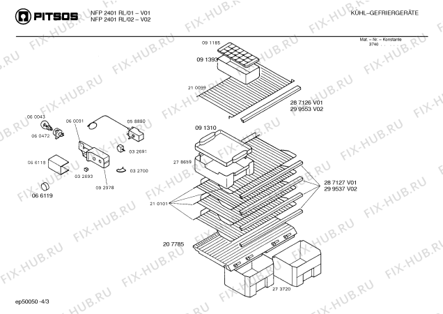 Схема №4 NFP2401RL с изображением Шильдик для холодильной камеры Bosch 00166295