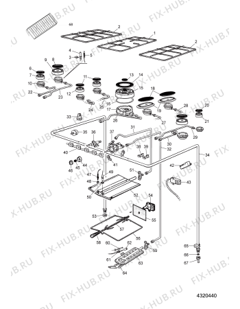 Схема №2 K9P21WEX (F052590) с изображением Обшивка для духового шкафа Indesit C00261762