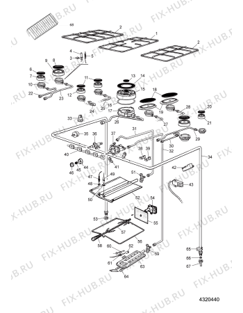 Схема №2 C97G1XEX (F052598) с изображением Панель для духового шкафа Indesit C00262489