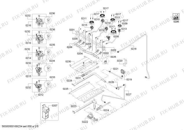 Схема №4 HGS5L53UC с изображением Панель для духового шкафа Bosch 00688077
