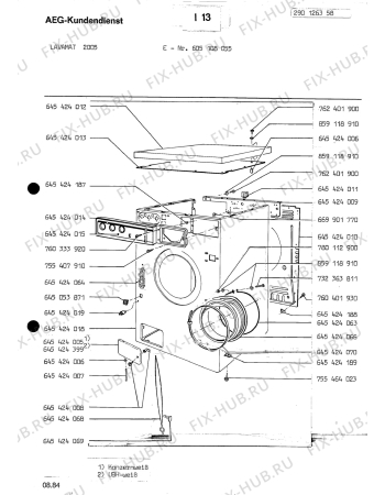 Схема №10 LAV2005 с изображением Запчасть для комплектующей Aeg 8996454240269