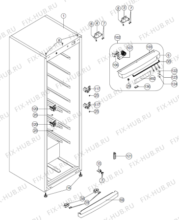 Схема №1 F21850S   -GN390K-LV (183350, V36001004) с изображением Панель управления для холодильной камеры Gorenje 359462