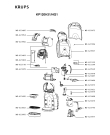 Схема №1 KP120H65/HG1 с изображением Корпусная деталь для электрокофеварки Krups MS-623957